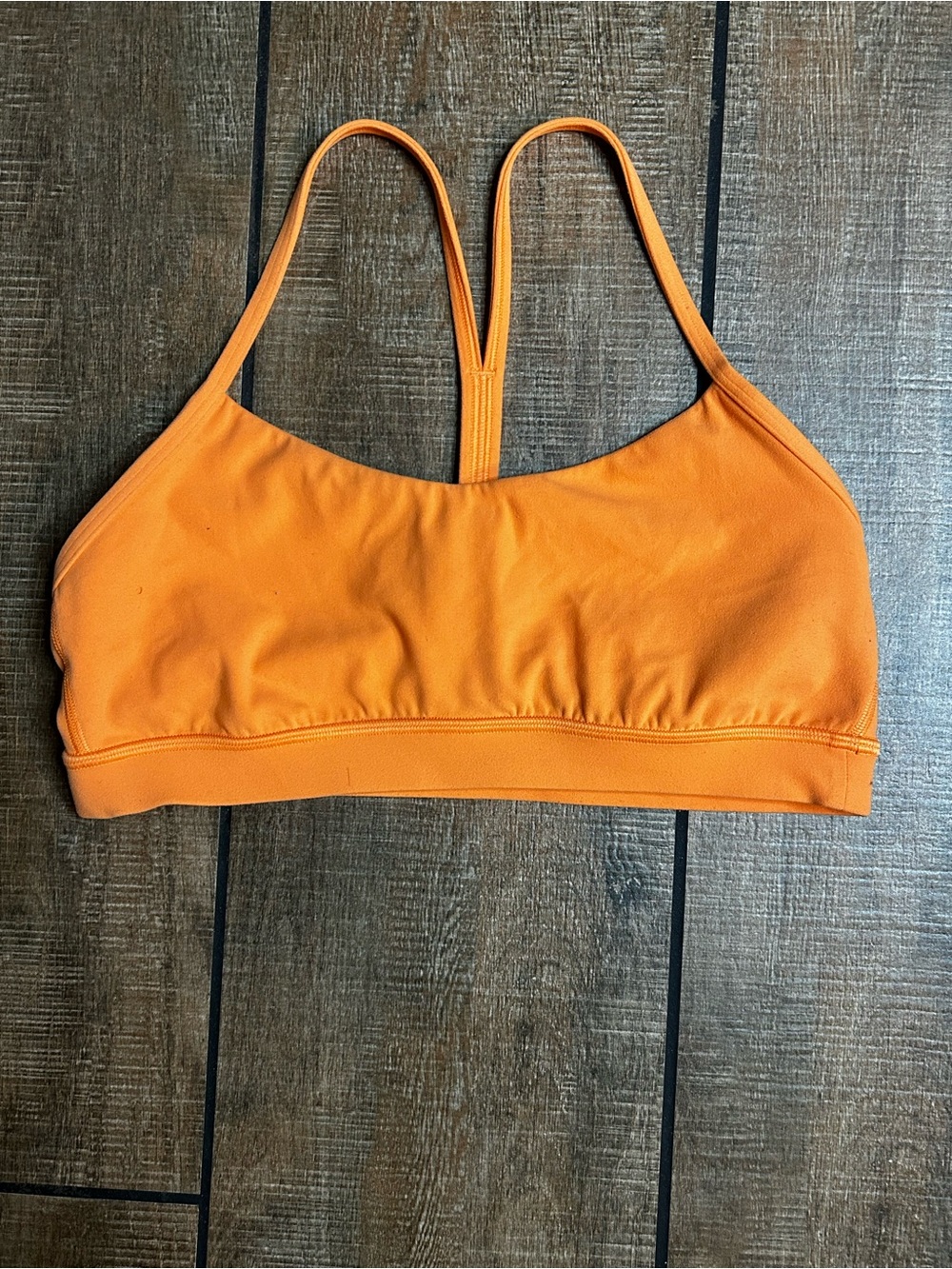 Lululemon power y bra orange sz 10